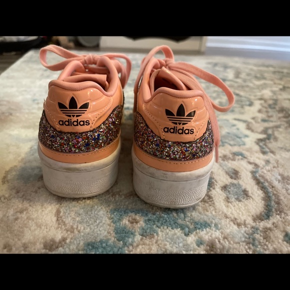 Adidas Sparkly Sneakers Size 6 - Picture 2 of 3